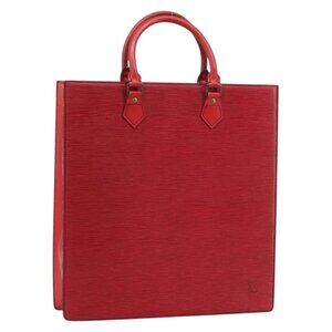 LOUIS VUITTON Epi Sac Plat Hand Bag Red M5274E LV Auth BA8770